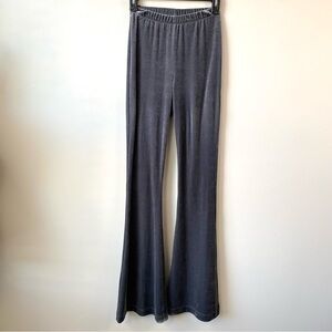 Catwalk Junkie Velvet‎ Woodstock Flare Pants S Grey